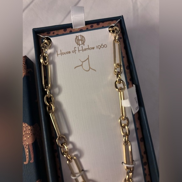 House of Harlow 1960 Gold Heart Necklace - Picture 5 of 5